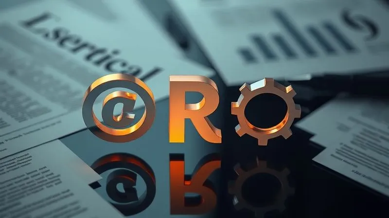photorealistic, professional photography, 8K, cinematic lighting, sharp focus, depth of field, shot on a high-end DSLR, a stylized, abstract representation of interconnected legal symbols like a copyright C, a trademark R, and a design patent icon, subtly glowing on a dark, reflective surface, surrounded by blurred legal documents, symbolizing the different facets of intellectual property in a complex but harmonious system.