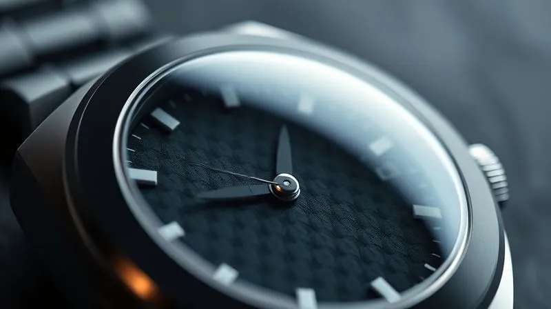 A photorealistic, professional photography, 8K, cinematic lighting, sharp focus, depth of field, shot on a high-end DSLR, showing a macro shot of a watch case made from a high-tech ceramic, revealing its intricate texture and flawless finish, with a subtle glow from within, symbolizing advanced material innovation.