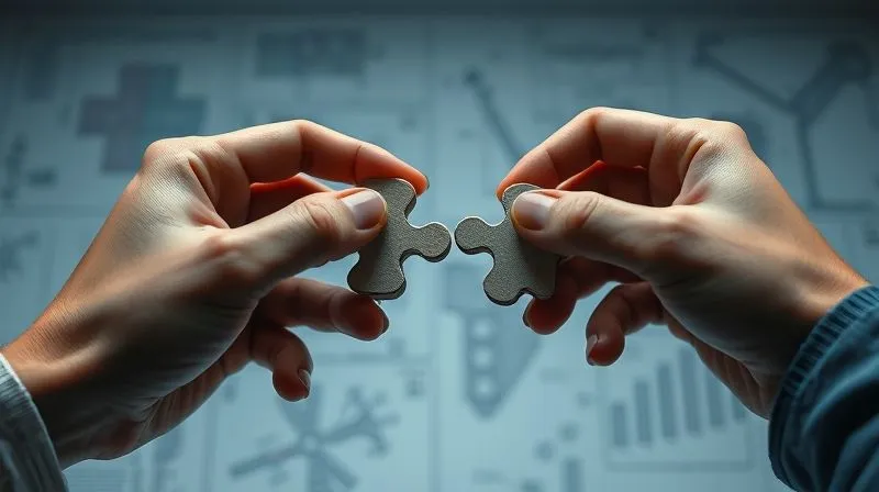A photorealistic image of two hands trying to connect intricate, interlocking puzzle pieces that don't quite fit, symbolizing miscommunication and misunderstanding in a delicate design process. The background is a blurred blueprint, with cinematic lighting emphasizing the frustration on the hands, sharp focus, 8K, shot on a high-end DSLR, professional photography.